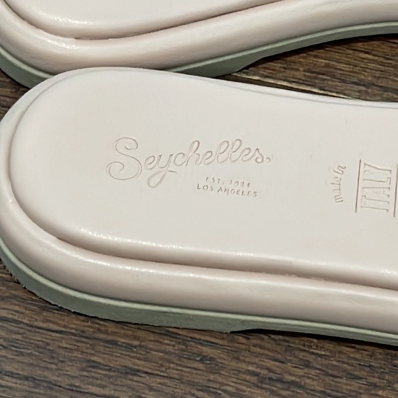 SEYCHELLES Women’s Bellissima Blush Pink Flat Slides Size 10 - Picture 2 of 7
